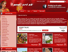 Tablet Screenshot of gameport.sk